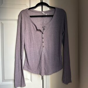 Me to We x PacSun Light Purple Long Sleeve Top Size L